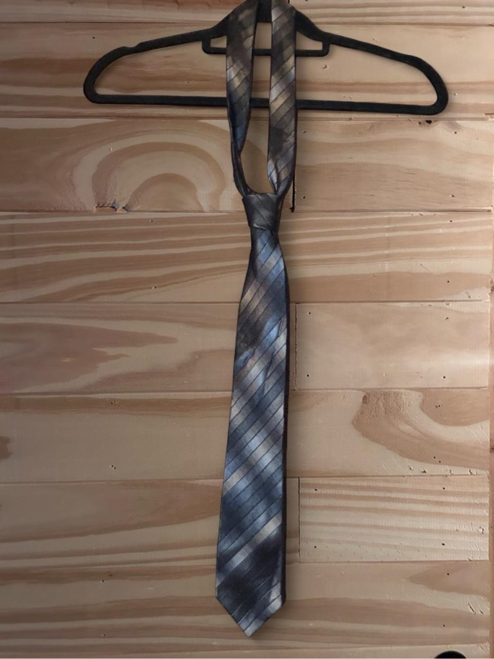 Arrow Black and grey striped tie - Picture 2 of 4